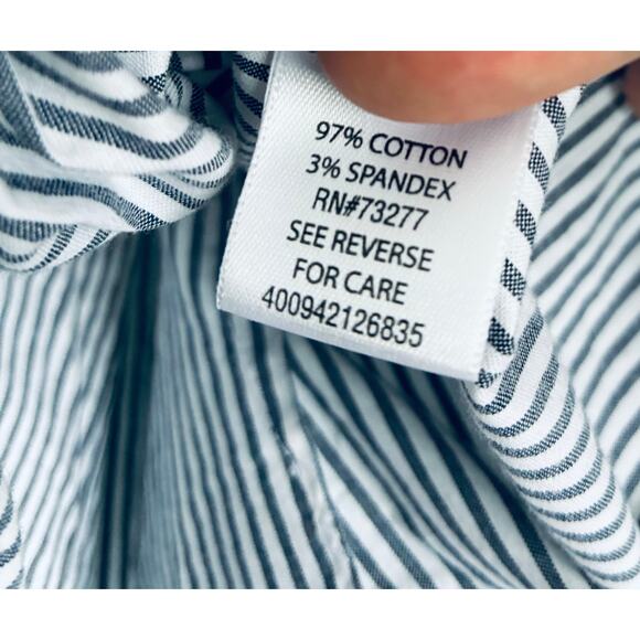 ELLE Button Up Blouse Jewel Embellished Collar Elegant Glamour Women's 6 - Picture 5 of 9